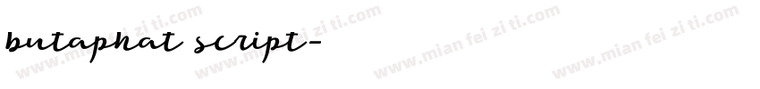 butaphat script字体转换